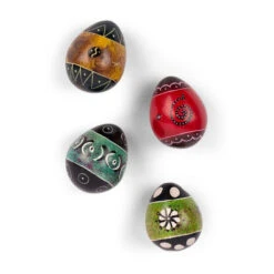 Kisii Stone Carved Easter Eggs Handcrafted In Kenya