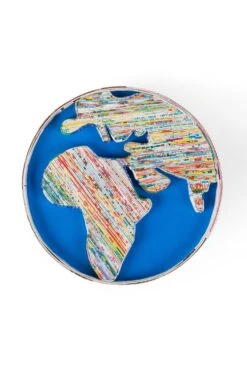 Around The World Recycled Coiled Paper Box Handcrafted In Vietnam