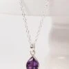 Amethyst Teardrop Sterling Silver Necklace Handcrafted In Peru 1 Amethyst Teardrop Sterling Silver Necklace Handcrafted In Peru -FUNKO || Ooly || Enesco Shop 6111650w 2