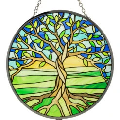 Tree Of Life Glass Suncatcher