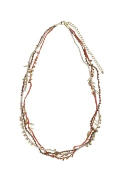 Braided Bits Crochet And Beads Necklace Handcrafted In India