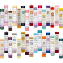Reiki Infused Herbal Pillar Candles By Crystal Journey Candles