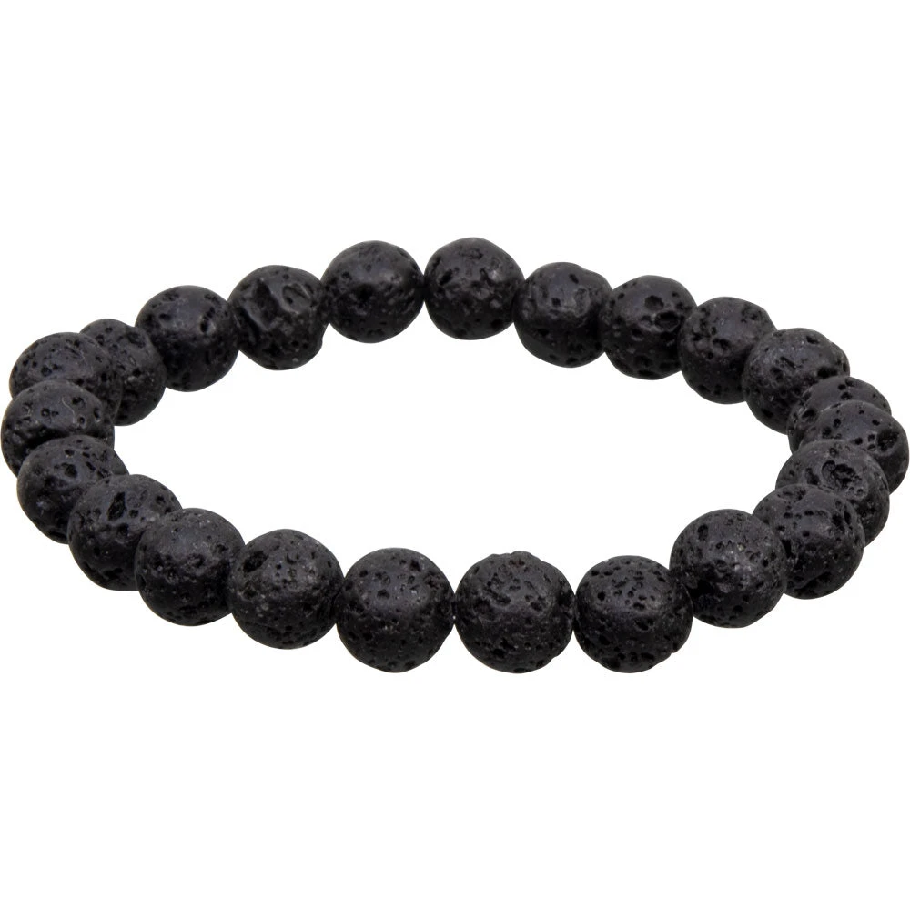 Lava Stone Bracelet (8 Mm) - A Natural Diffuser For Balance And Strength 3 Lava Stone Bracelet (8 Mm) - A Natural Diffuser For Balance And Strength