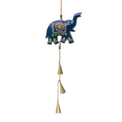 Henna Treasure Elephant Bell Chime Handcrafted In India