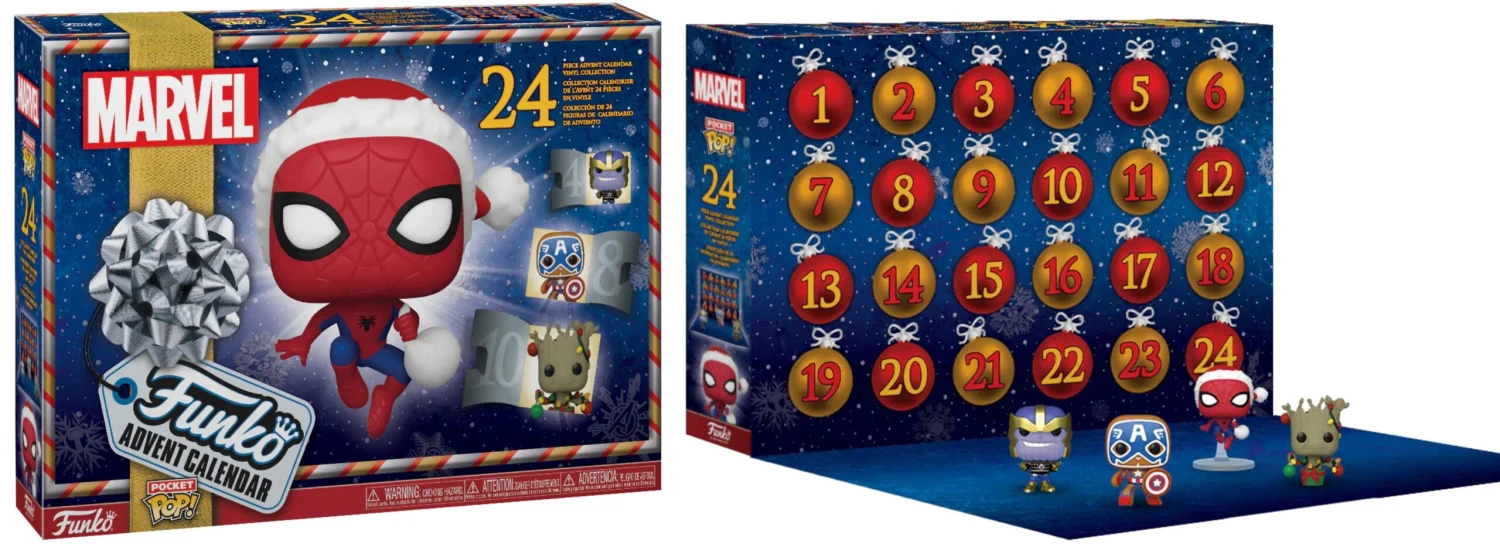 Funko! 24 Pop Mini-figure Marvel Advent Calendar (2022) 3 Funko! 24 Pop Mini-figure Marvel Advent Calendar (2022)