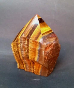 Tiger Eye Point With Natural Sides