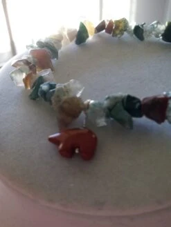 Red Jasper Bear Bracelet