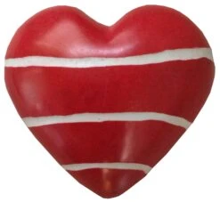 Heart-Shaped Kisii Stone Paperweight Handcrafted In Kenya 22 Heart-Shaped Kisii Stone Paperweight Handcrafted In Kenya -FUNKO || Ooly || Enesco Shop Red White Stripe