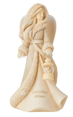 Enesco Christmas Wishes Angel Foundations Collection