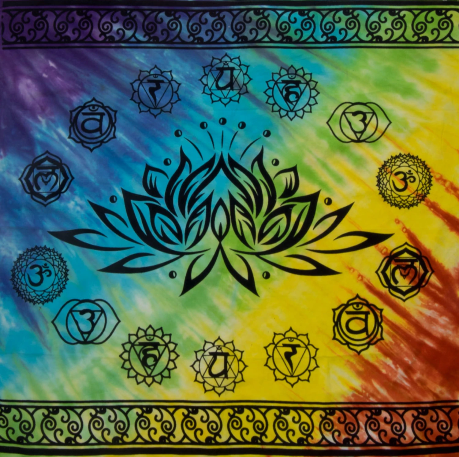 Altar Cloth - Lotus Chakra 3 Altar Cloth - Lotus Chakra