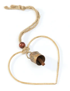 Air Element Heart Bell Wind Chime - Fair Trade Garden