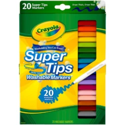 20 Count Crayola Super Tips Washable Markers