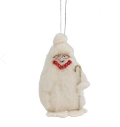 Grandma Yeti Ornament Handcrafted In Nepal