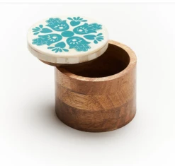 Hamsa Hand Ankura Keepsake Box Handcrafted In India