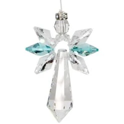 Blue Zircon ~ Crystal Guardian Angel Suncatcher