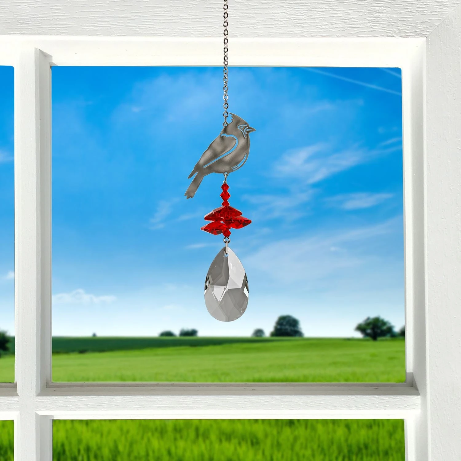 Cardinal ~ Crystal Fantasy Suncatcher 3 Cardinal ~ Crystal Fantasy Suncatcher