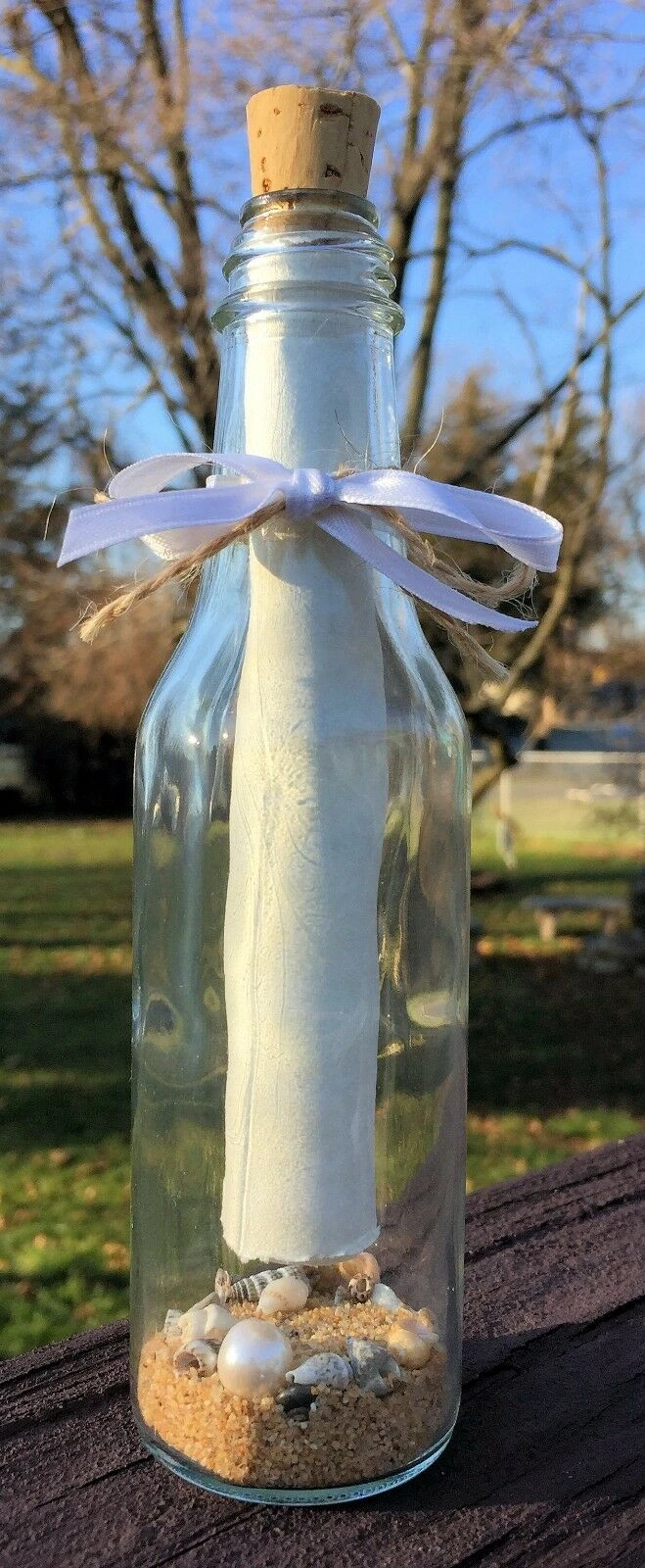 Message In A Bottle (6.5") Handmade Customizable Gift 3 Message In A Bottle (6.5") Handmade Customizable Gift